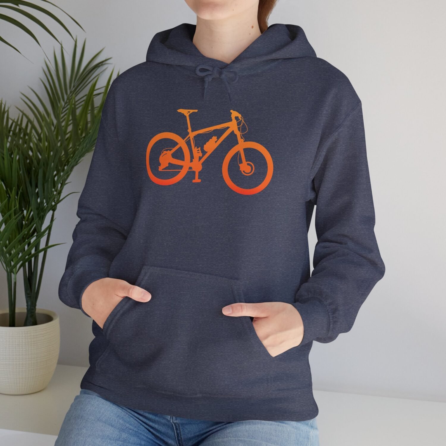 Mountain Bike Hoodie — Orange Gradient Bike Graphic for Cyclists & Outdoor Enthusiasts - Image 34