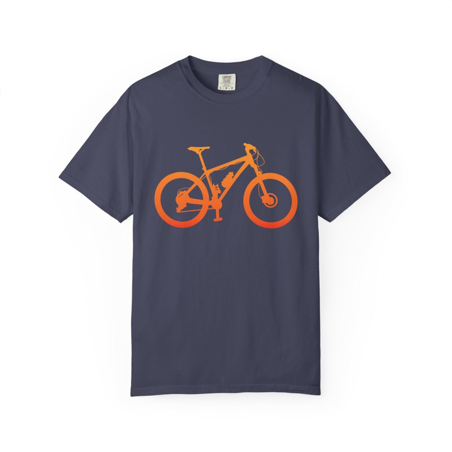 Mountain Bike Silhouette T-Shirt — Orange MTB Graphic Tee for Cyclists - Image 61
