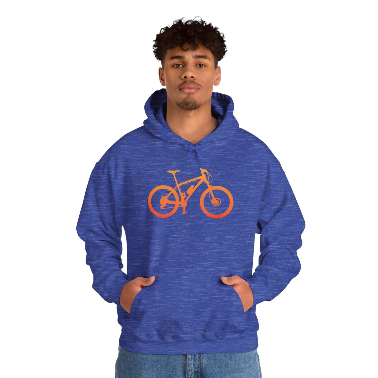Mountain Bike Hoodie — Orange Gradient Bike Graphic for Cyclists & Outdoor Enthusiasts - Image 39