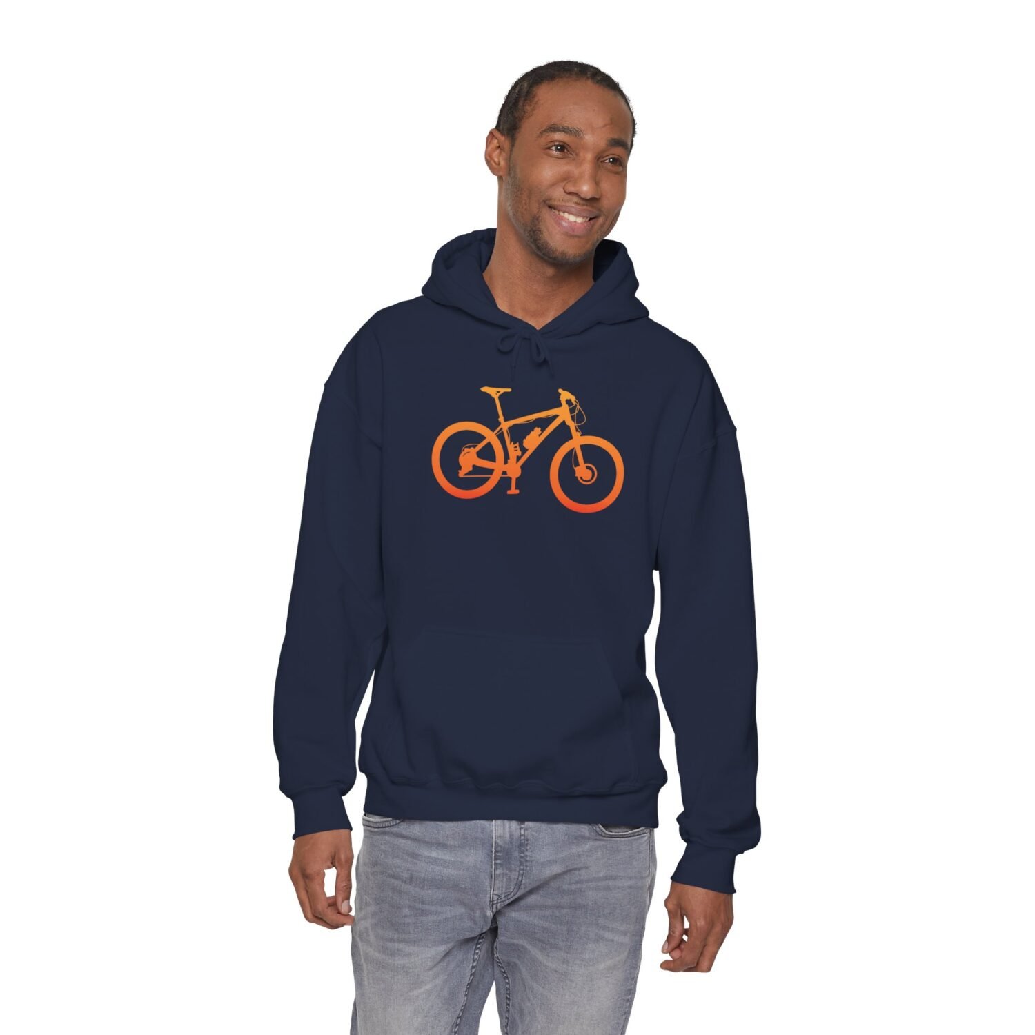 Mountain Bike Hoodie — Orange Gradient Bike Graphic for Cyclists & Outdoor Enthusiasts - Image 54