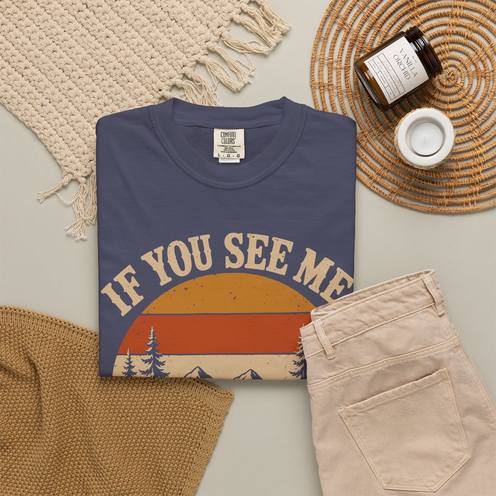 If You See Me - Funny Vintage Cryptid Hiking Bigfoot T-Shirt - Image 9