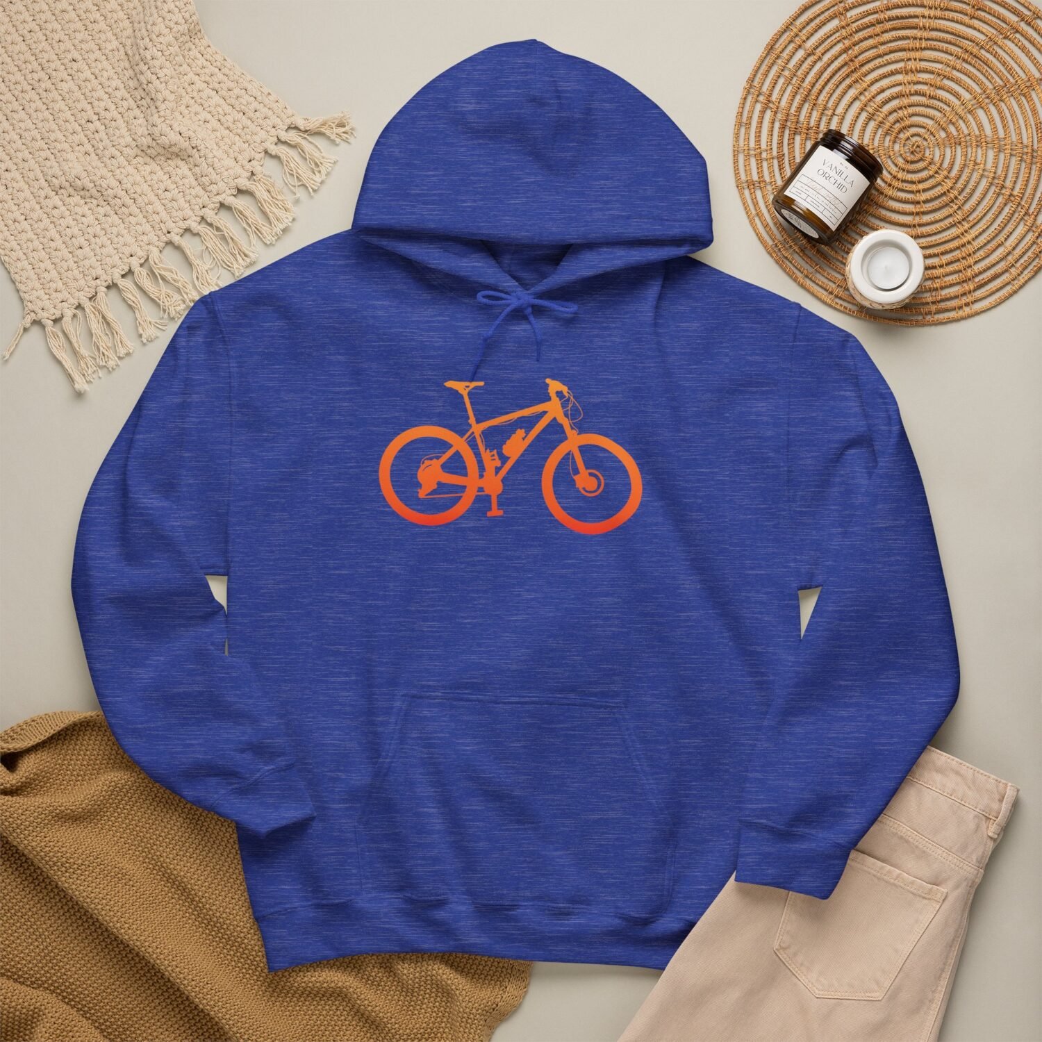 Mountain Bike Hoodie — Orange Gradient Bike Graphic for Cyclists & Outdoor Enthusiasts - Image 38
