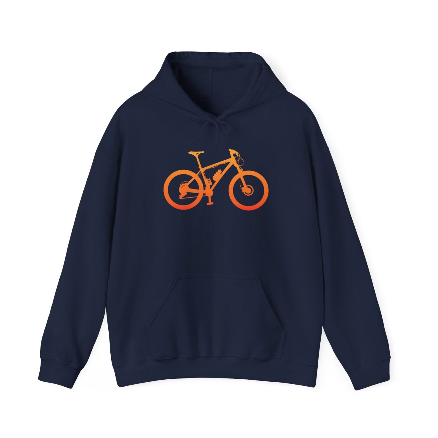 Mountain Bike Hoodie — Orange Gradient Bike Graphic for Cyclists & Outdoor Enthusiasts - Image 49