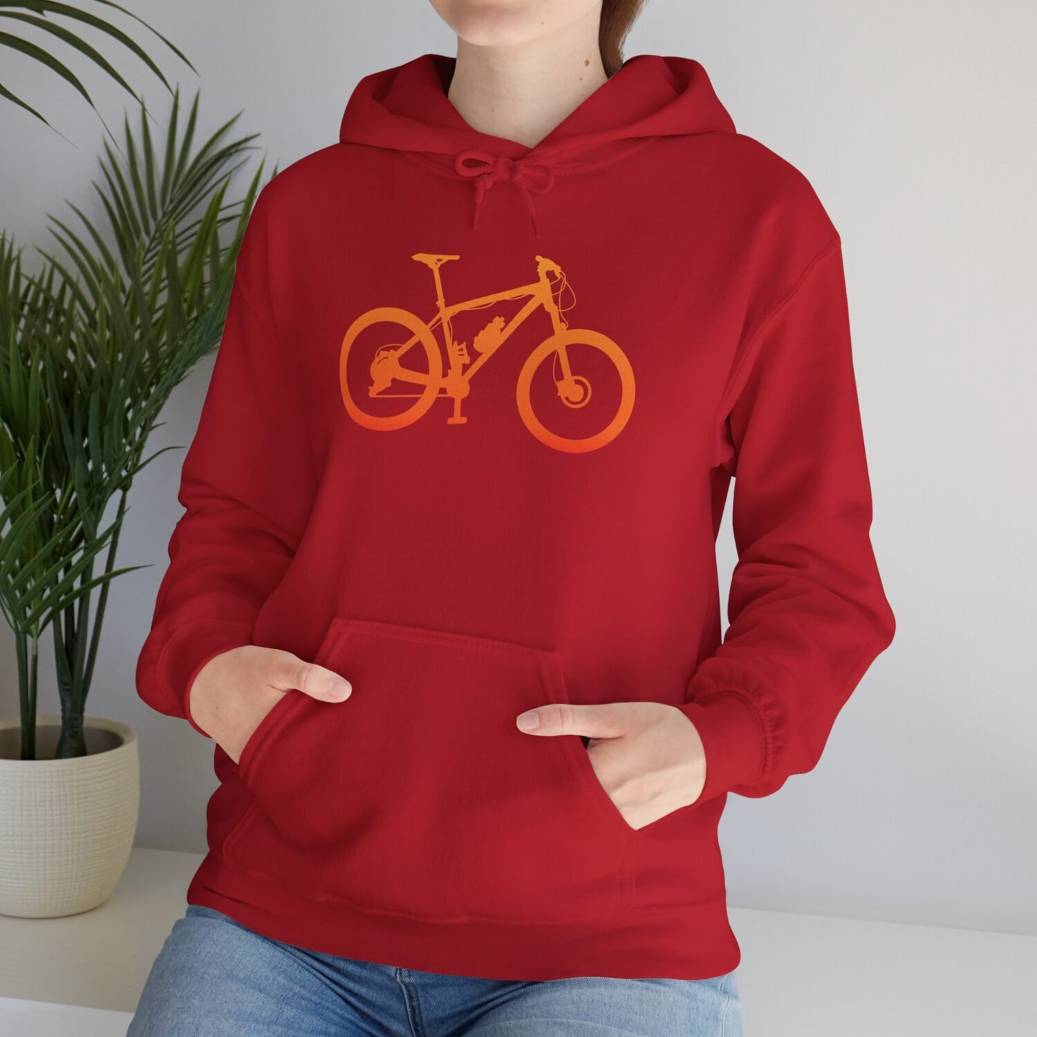 Mountain Bike Hoodie — Orange Gradient Bike Graphic for Cyclists & Outdoor Enthusiasts - Image 64