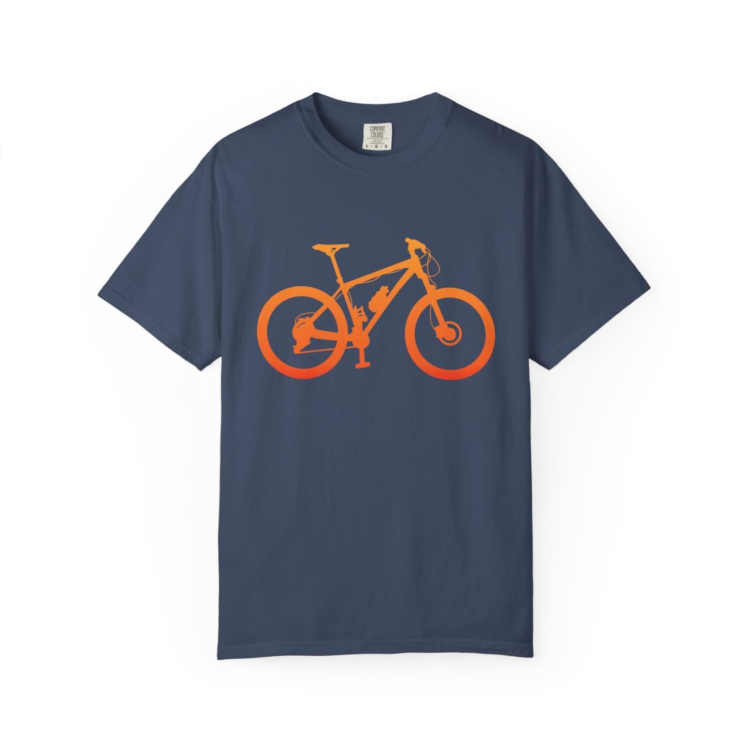 Mountain Bike Silhouette T-Shirt — Orange MTB Graphic Tee for Cyclists - Image 55
