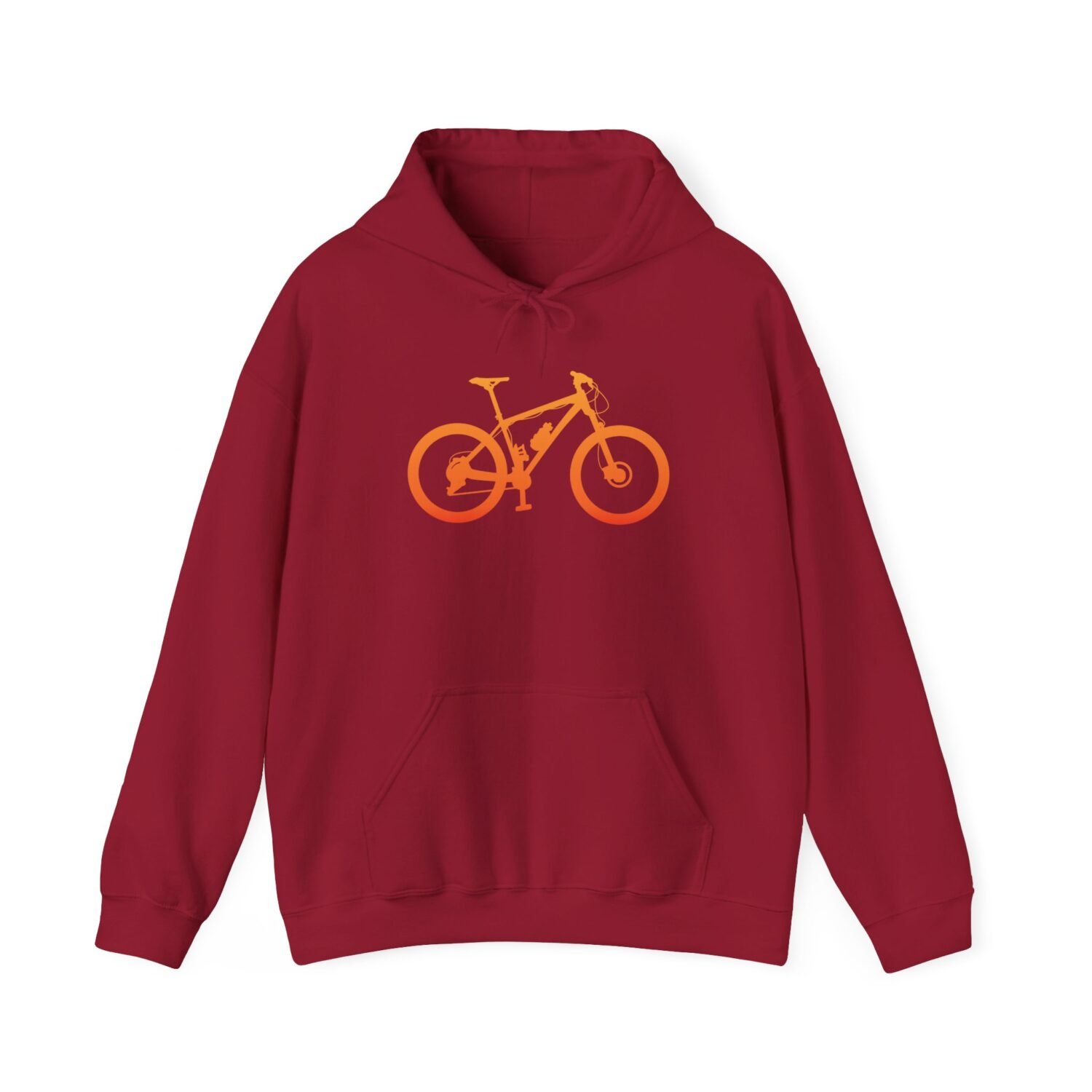 Mountain Bike Hoodie — Orange Gradient Bike Graphic for Cyclists & Outdoor Enthusiasts - Image 67