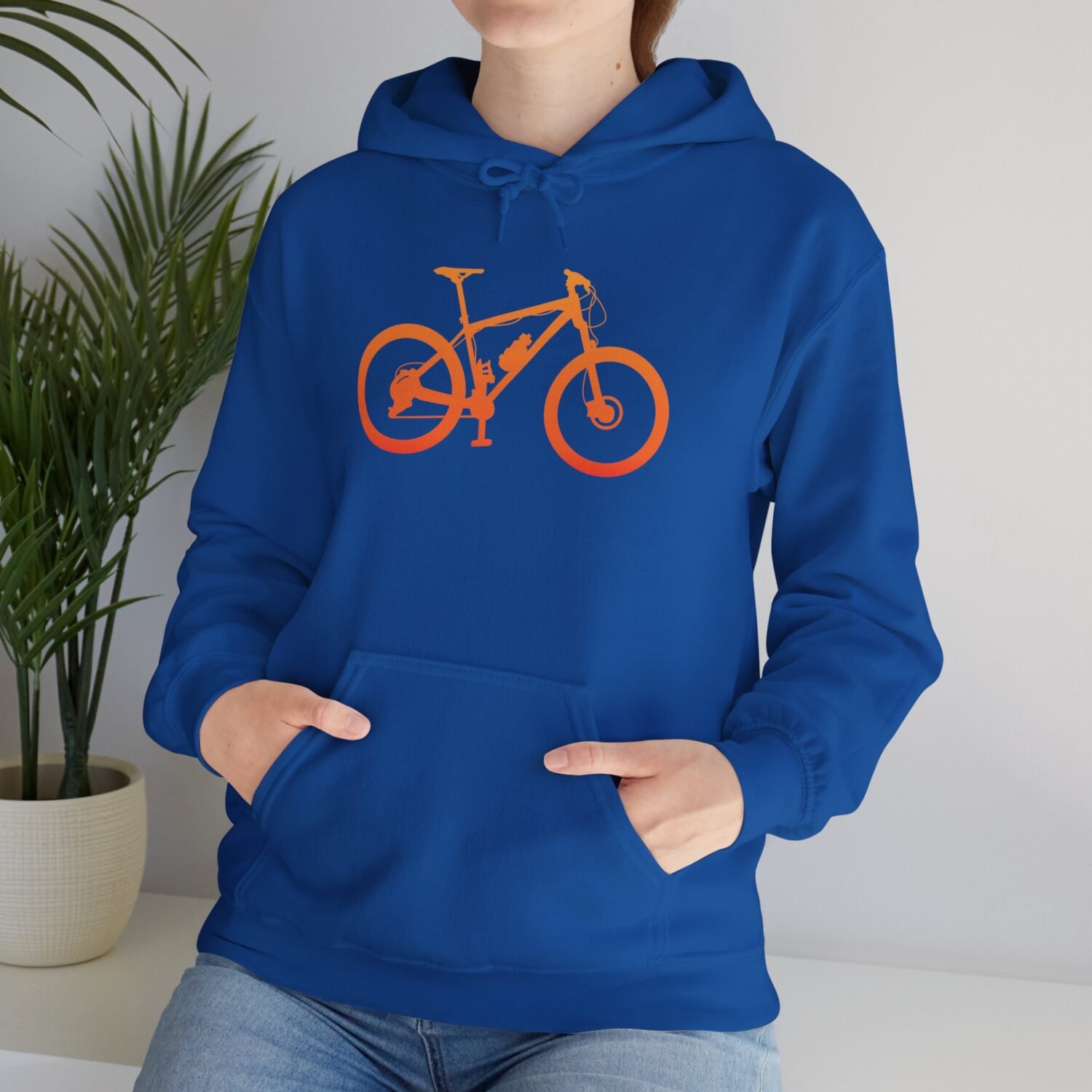 Mountain Bike Hoodie — Orange Gradient Bike Graphic for Cyclists & Outdoor Enthusiasts - Image 46