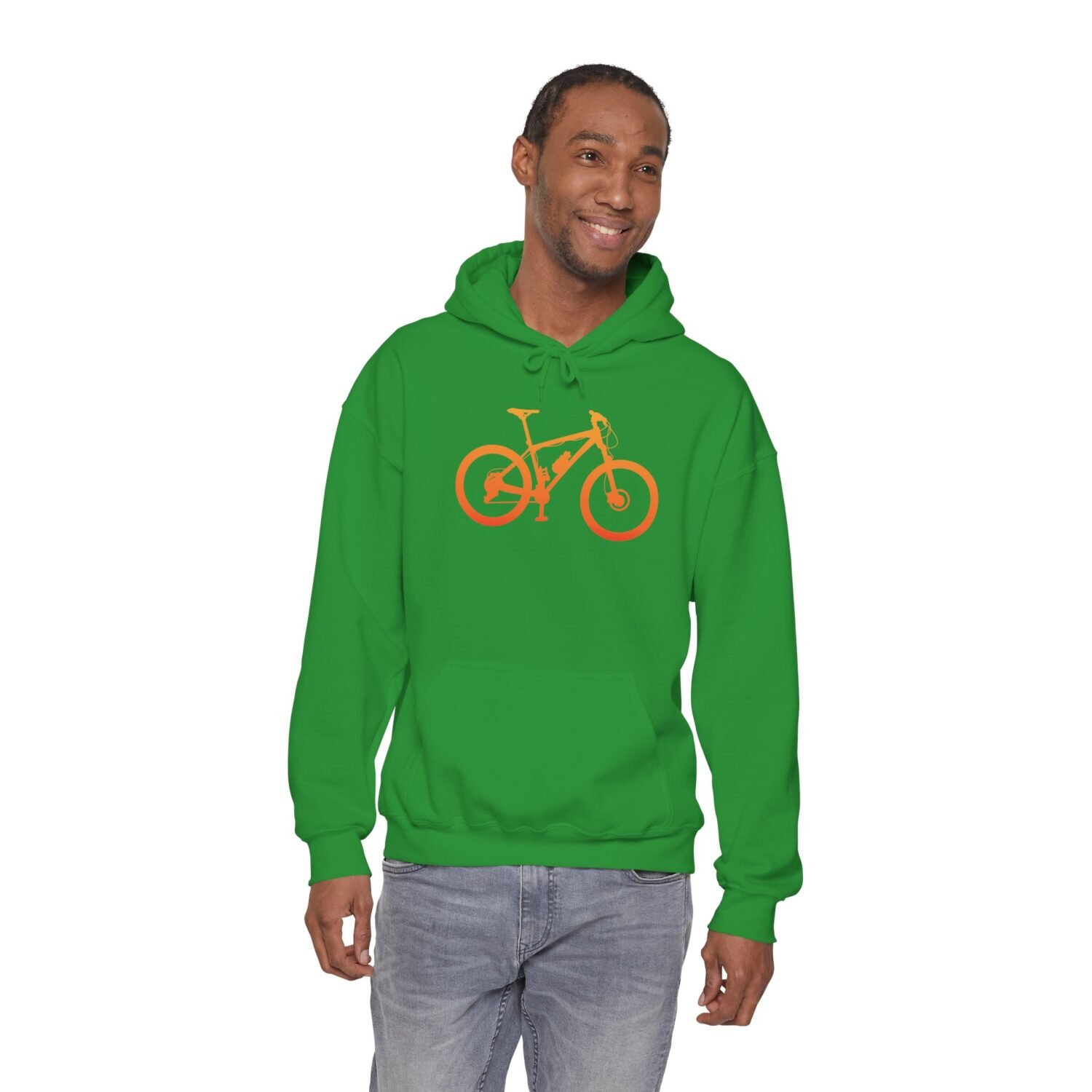 Mountain Bike Hoodie — Orange Gradient Bike Graphic for Cyclists & Outdoor Enthusiasts - Image 30