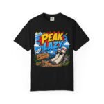 Peak Lazy Funny Hiking Design T-Shirt