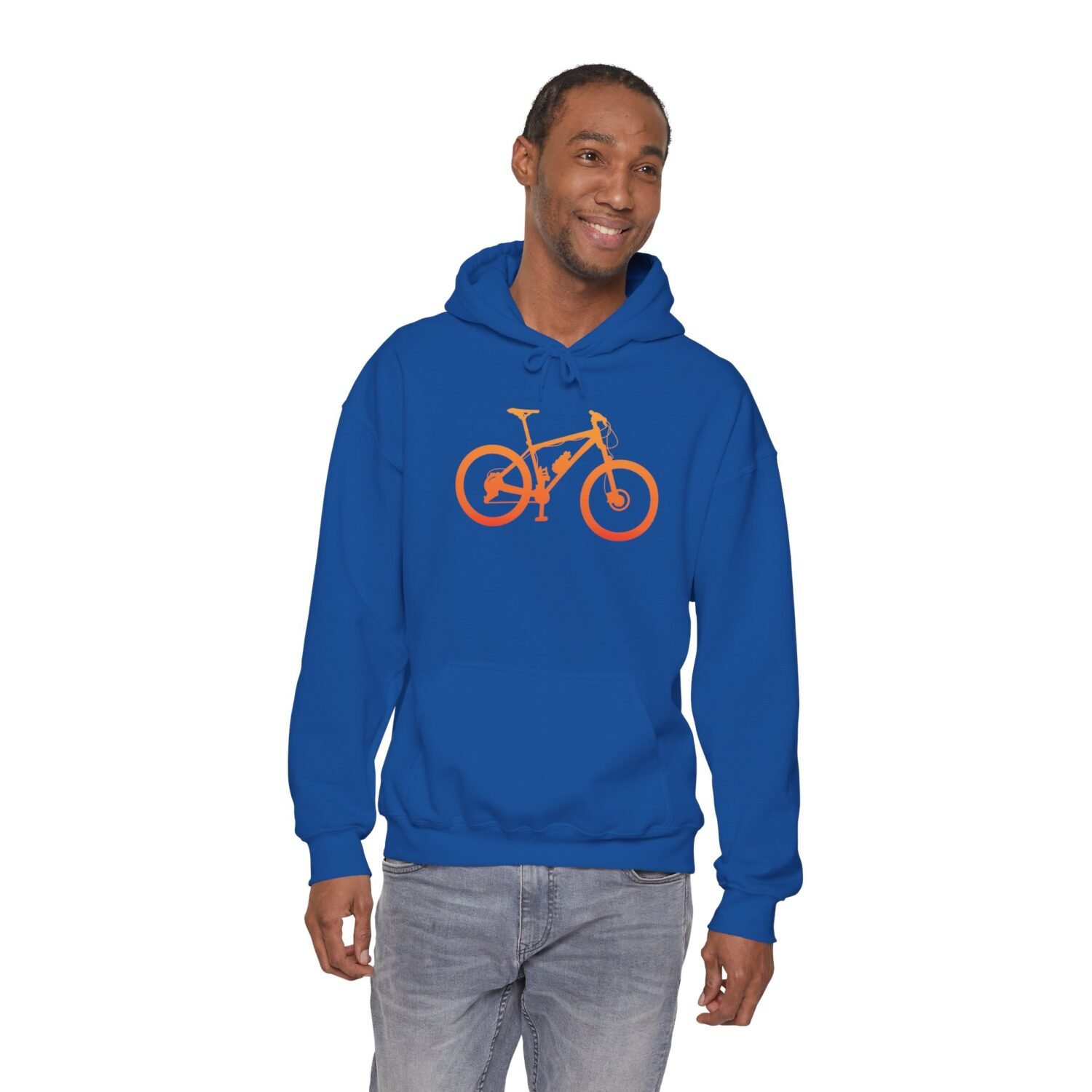 Mountain Bike Hoodie — Orange Gradient Bike Graphic for Cyclists & Outdoor Enthusiasts - Image 48