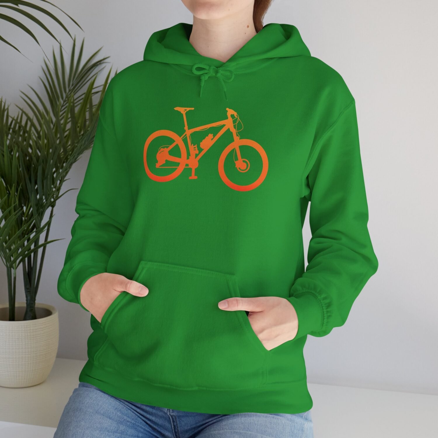 Mountain Bike Hoodie — Orange Gradient Bike Graphic for Cyclists & Outdoor Enthusiasts - Image 28
