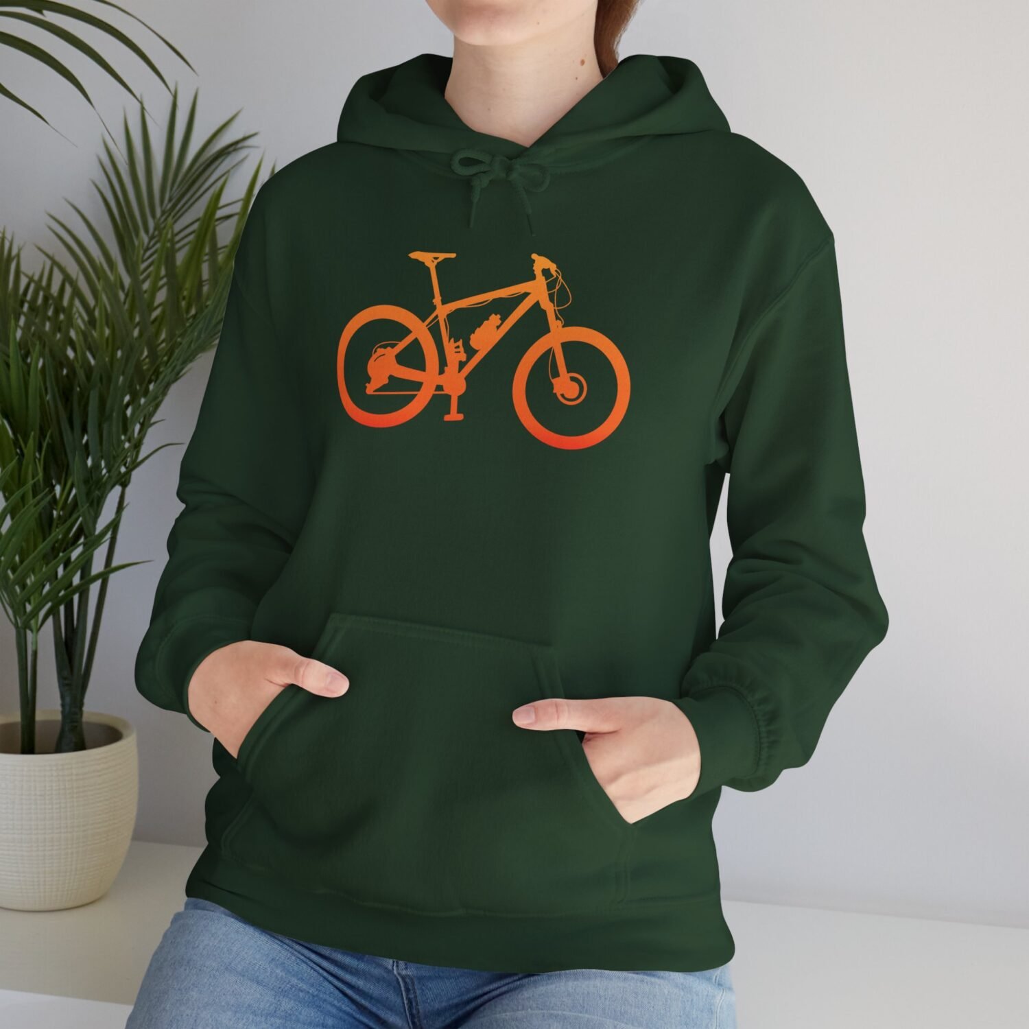 Mountain Bike Hoodie — Orange Gradient Bike Graphic for Cyclists & Outdoor Enthusiasts - Image 22