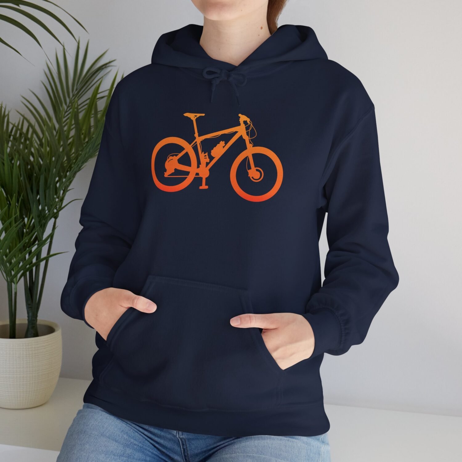 Mountain Bike Hoodie — Orange Gradient Bike Graphic for Cyclists & Outdoor Enthusiasts - Image 52