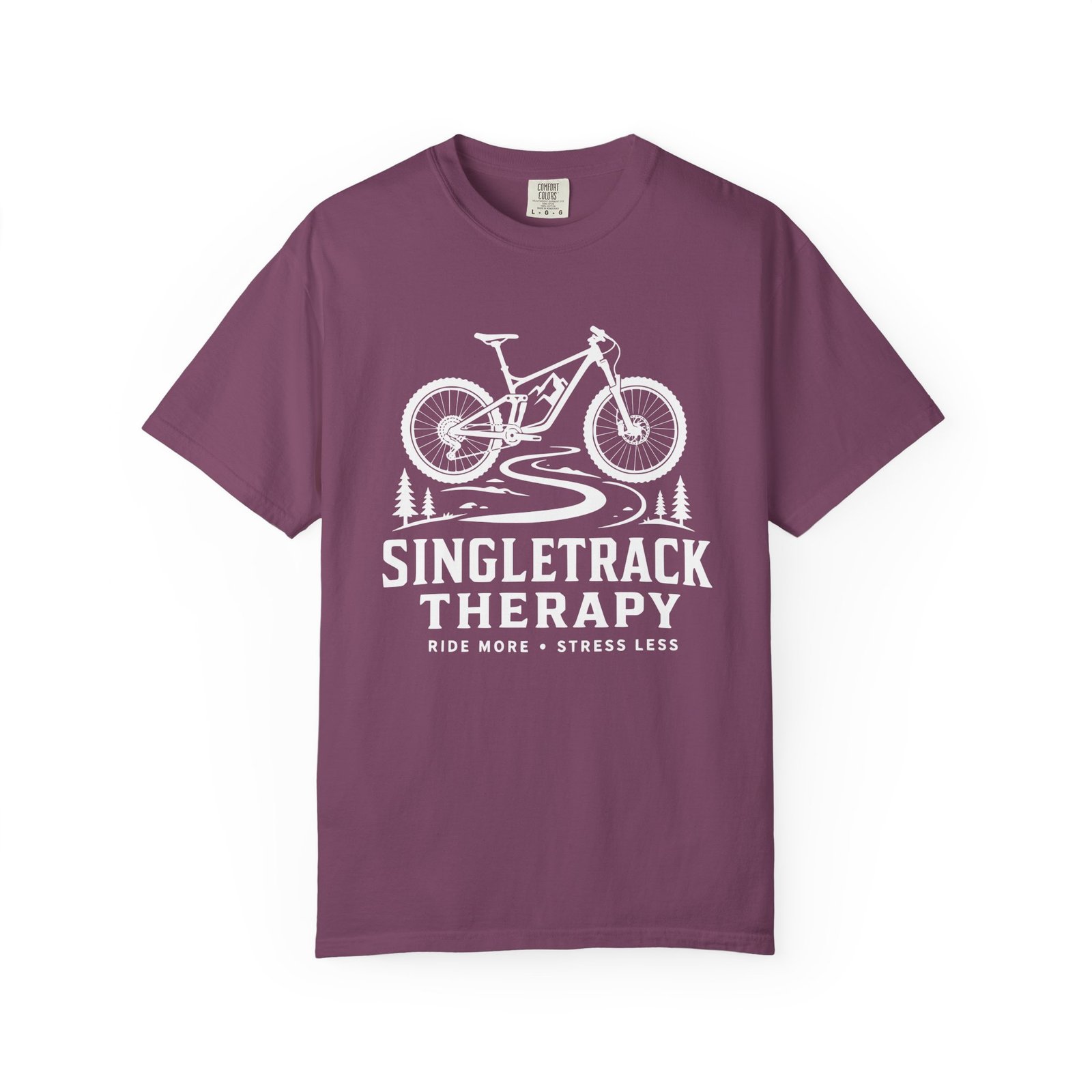 Singletrack Therapy Mountain Bike Graphic T-Shirt - Image 5