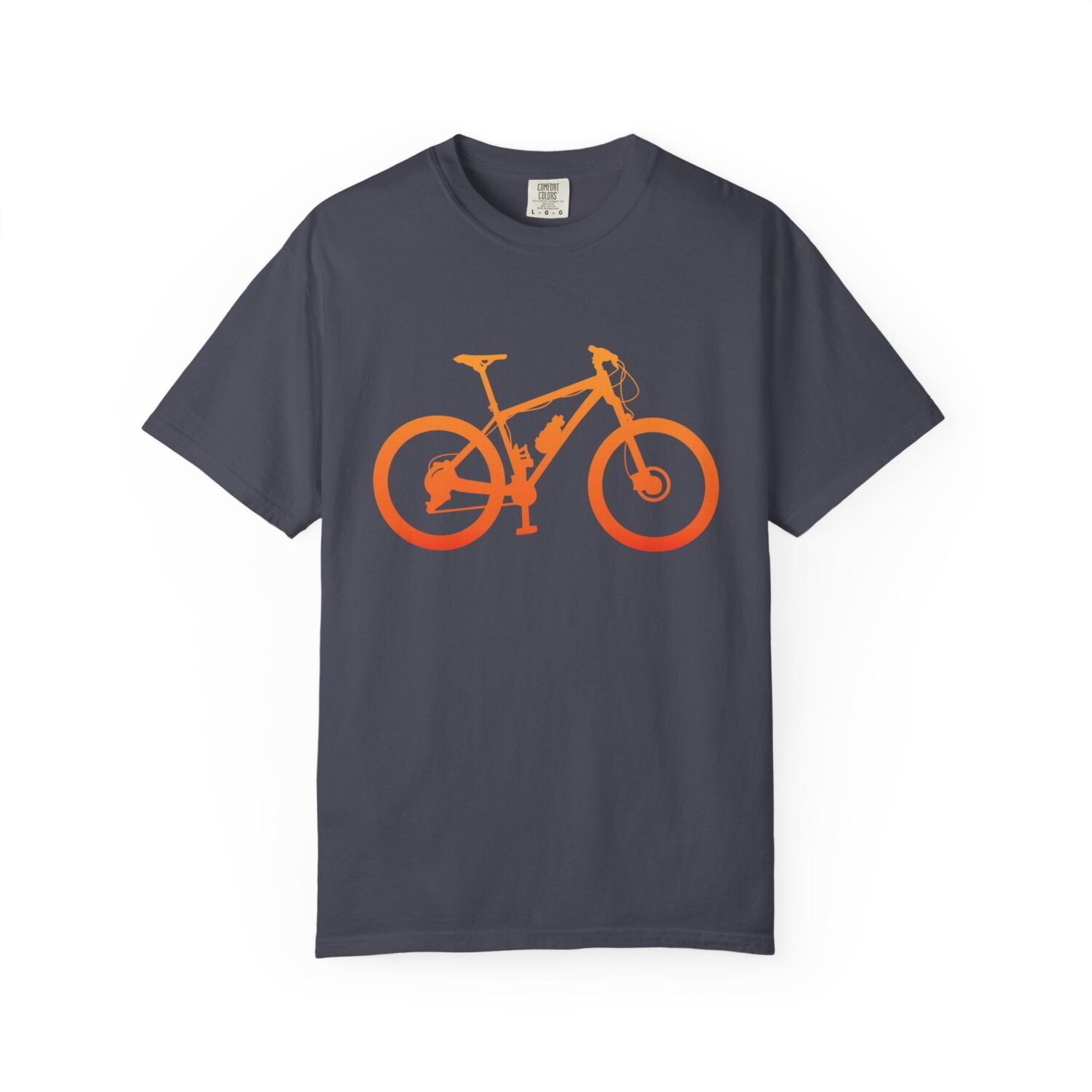 Mountain Bike Silhouette T-Shirt — Orange MTB Graphic Tee for Cyclists - Image 73