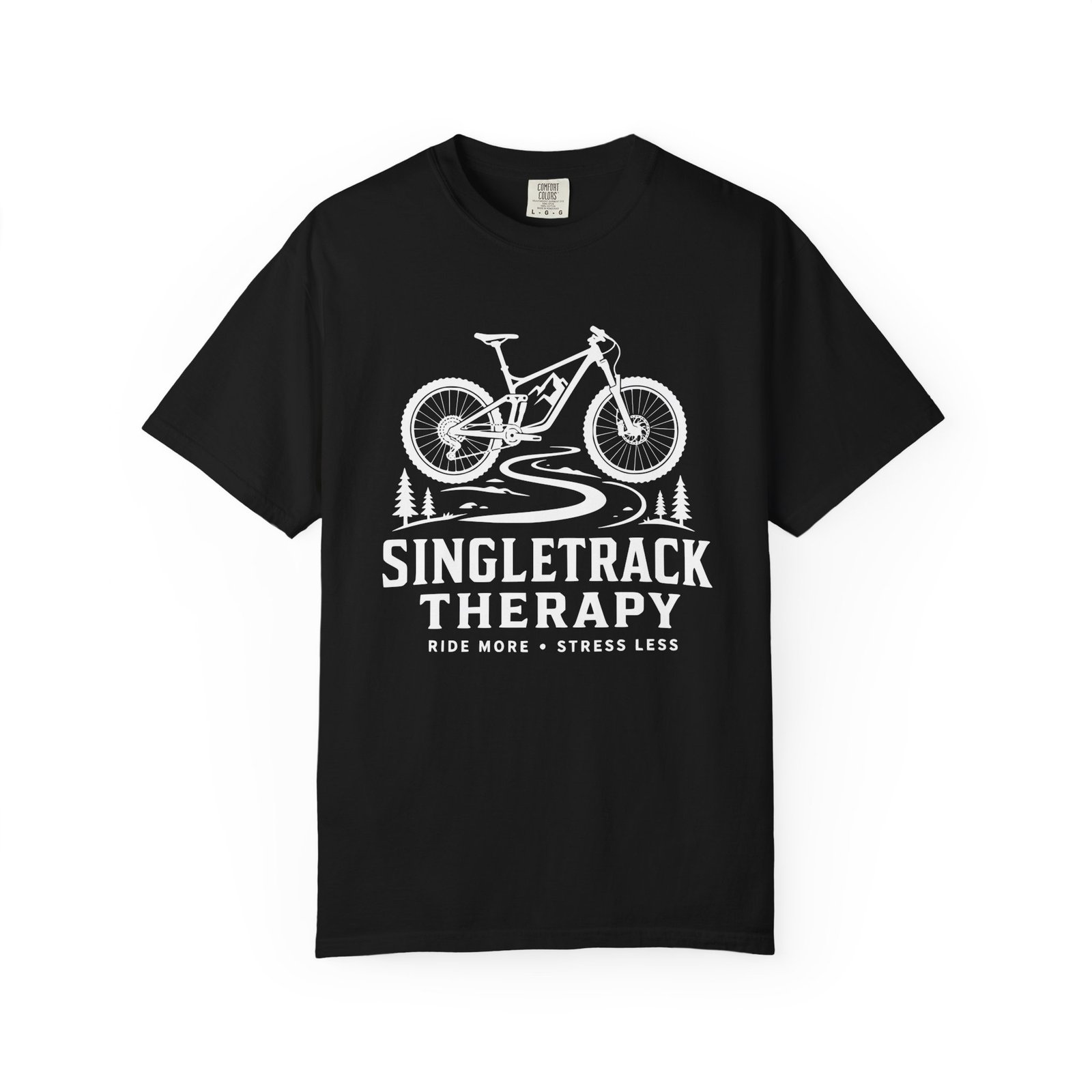 Singletrack Therapy Mountain Bike Graphic T-Shirt - Image 4