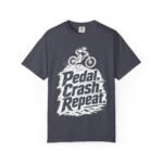 Pedal Crash Repeat Funny Mountain Biking MTB T-Shirt