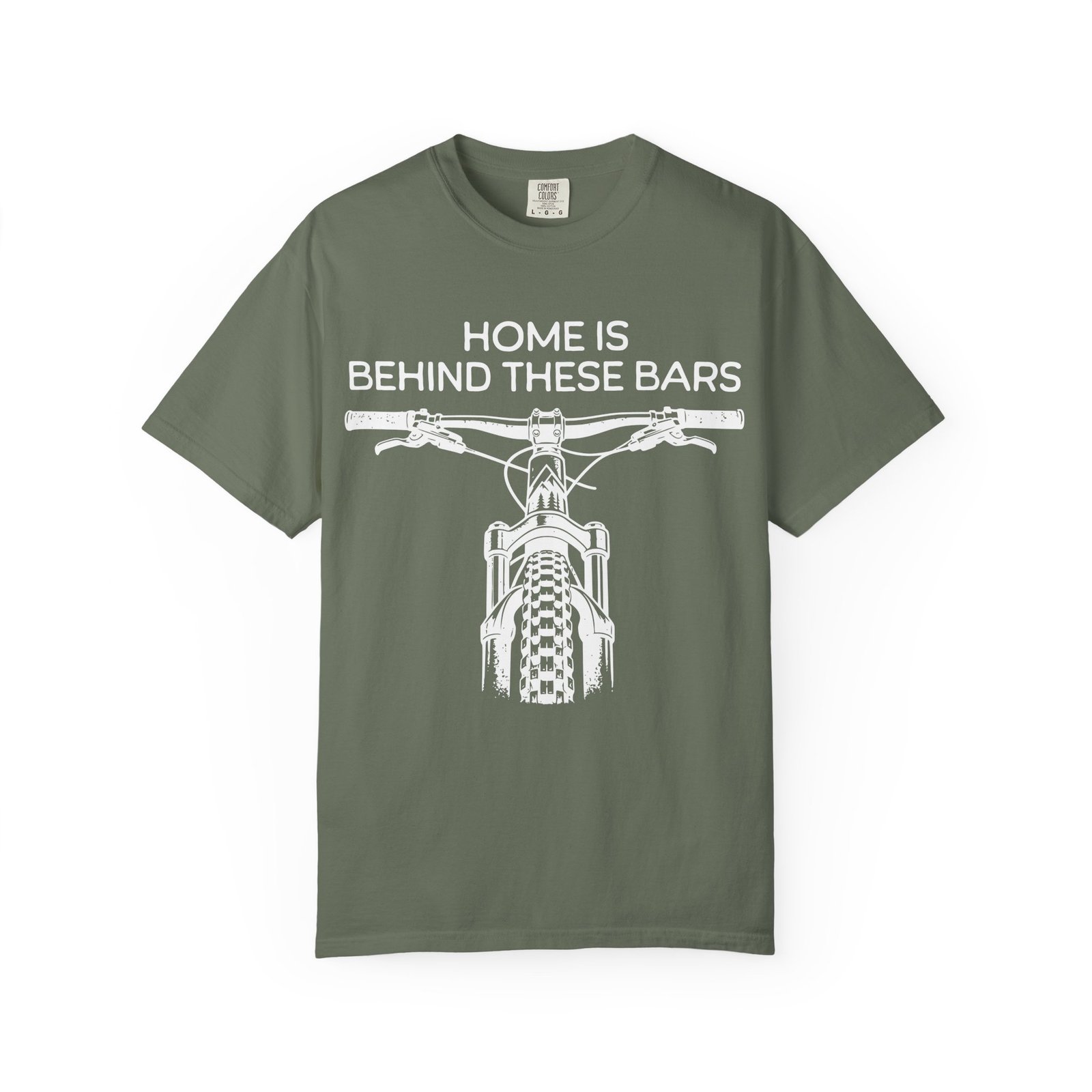 Home Is Behind These Bars Mountain Bike T-Shirt - Image 3