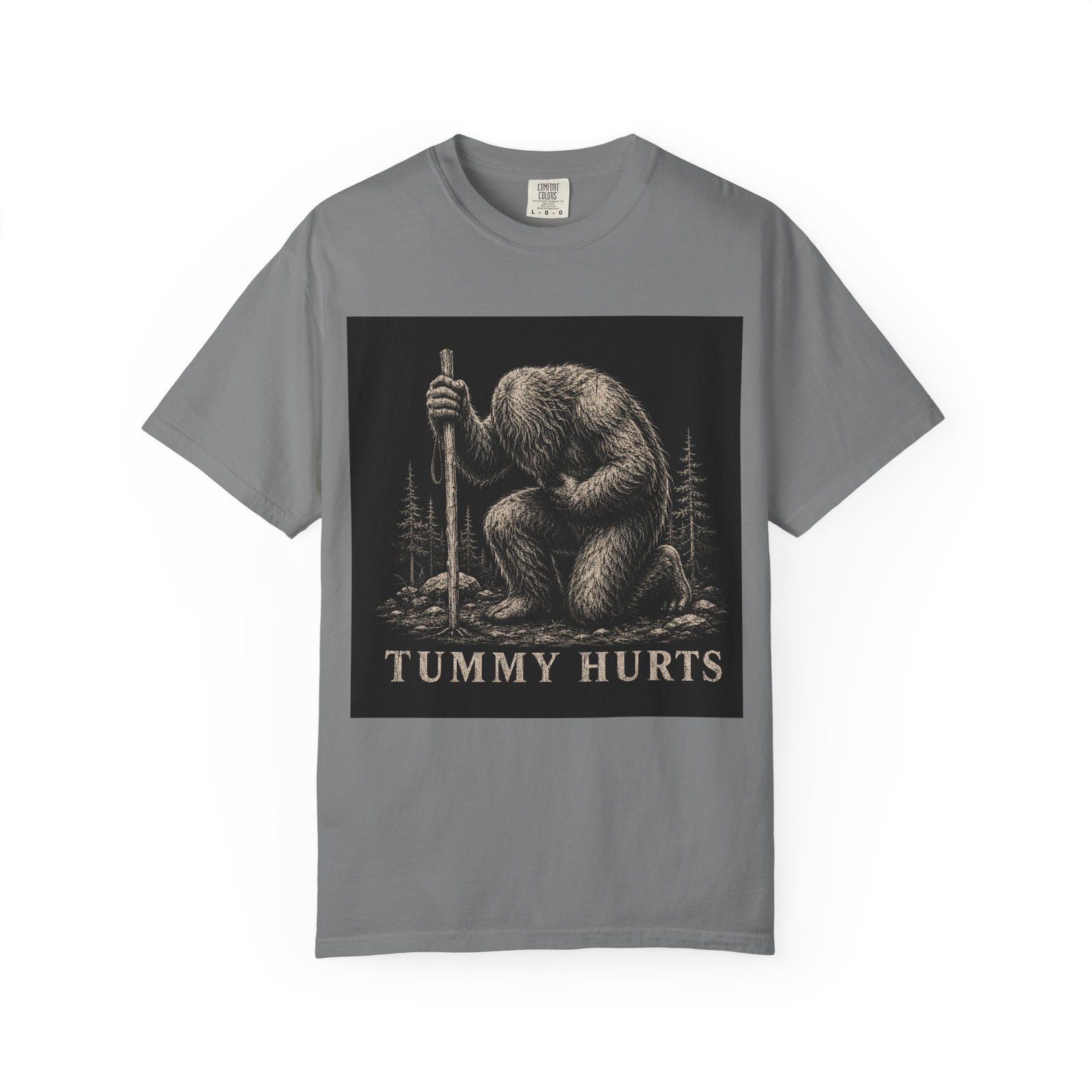 Funny Retro Cryptid Hiking Bigfoot T-Shirt - Image 5