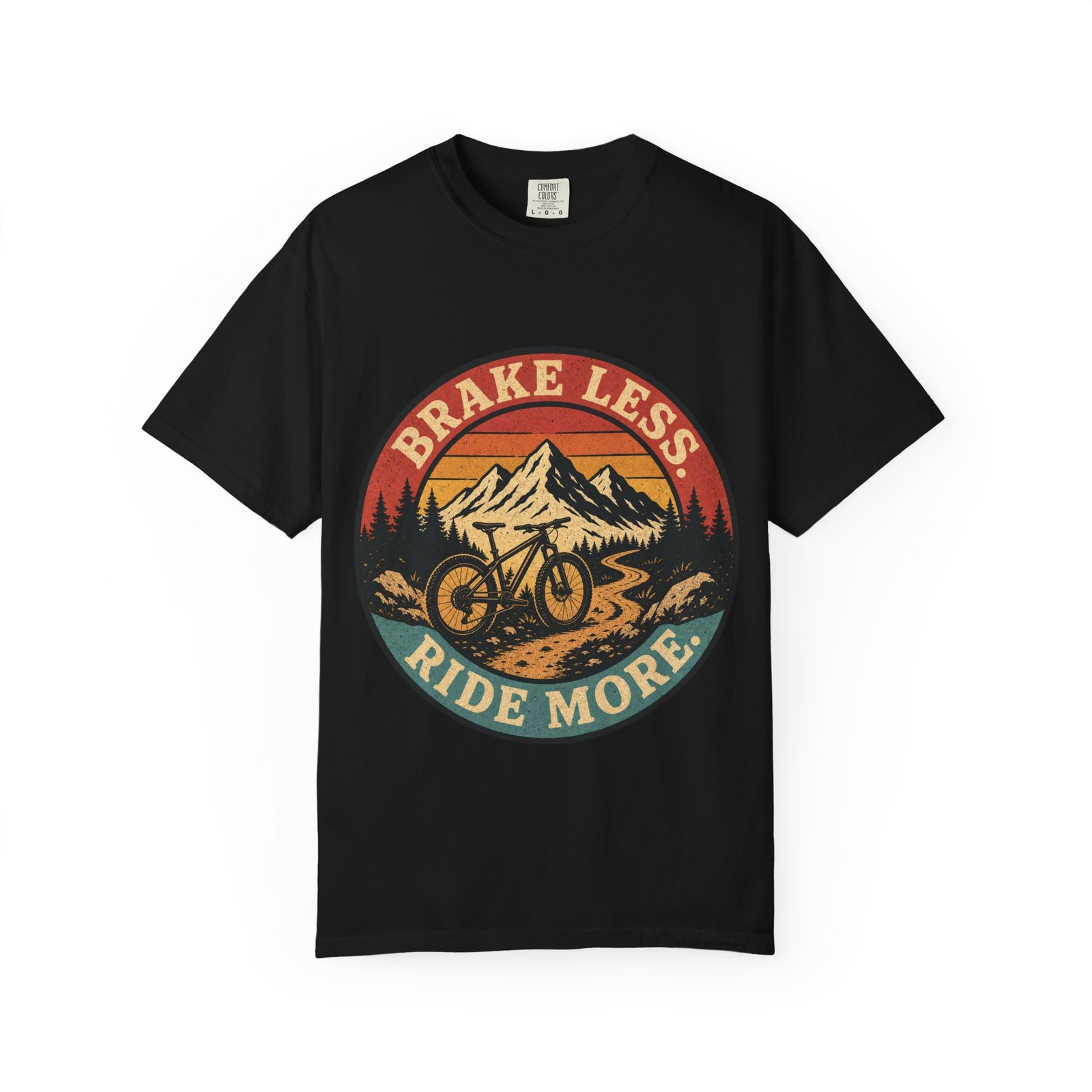 Brake Less, Ride More 2 Mountain Bike T-Shirt