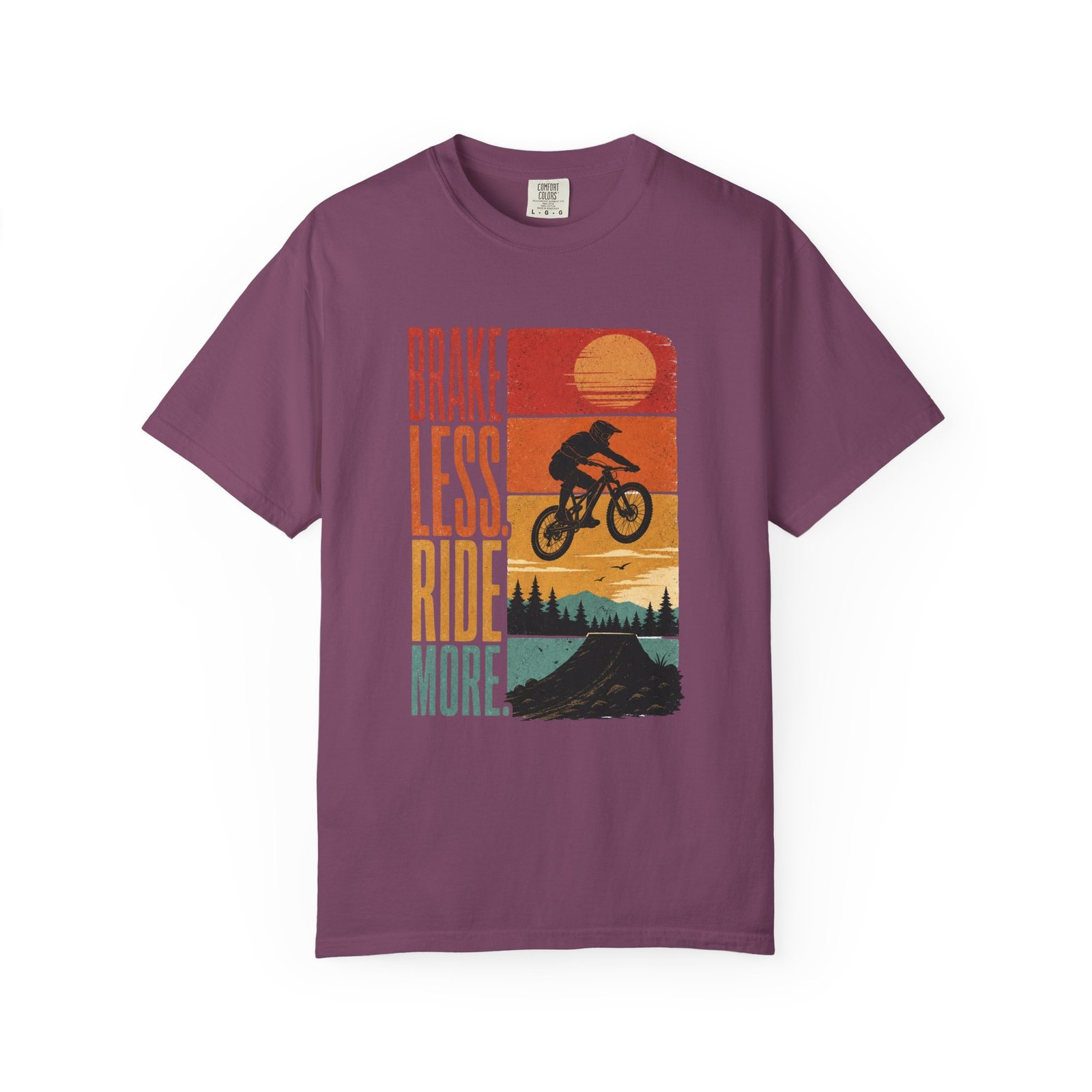 Brake Less, Ride More Mountain Bike T-Shirt - Image 6