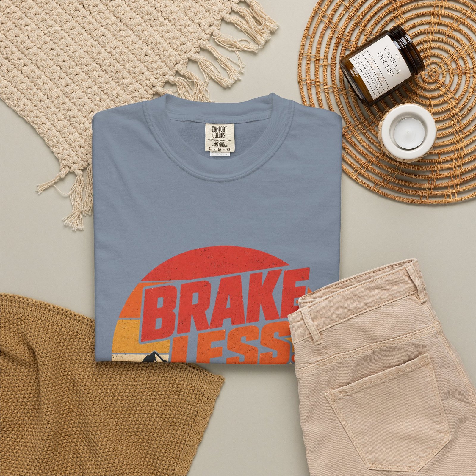 Brake Less - Ride More Mountain Bike T-Shirt - Image 7