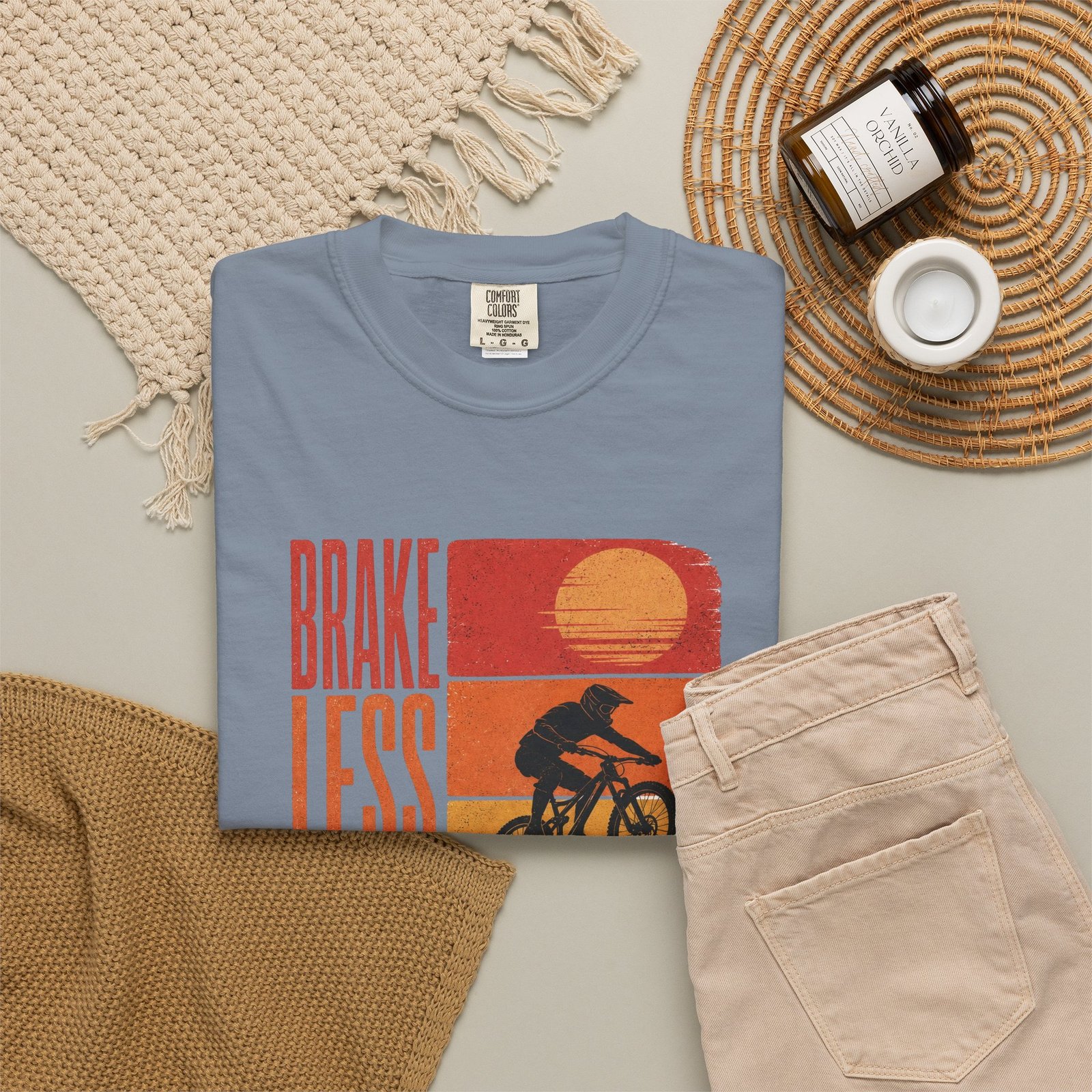 Brake Less, Ride More Mountain Bike T-Shirt - Image 7