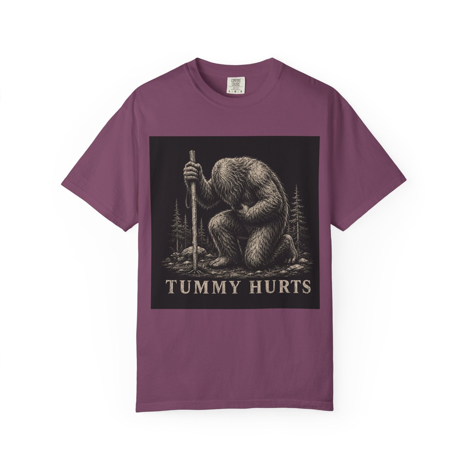 Funny Retro Cryptid Hiking Bigfoot T-Shirt - Image 6