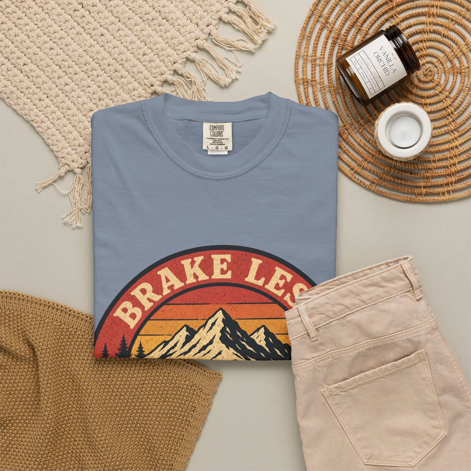 Brake Less, Ride More 2 Mountain Bike T-Shirt - Image 7