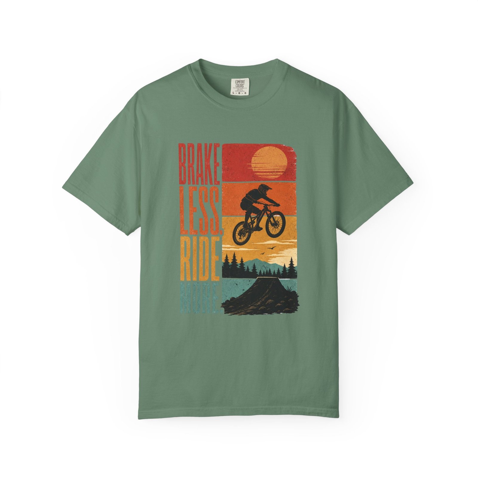 Brake Less, Ride More Mountain Bike T-Shirt - Image 8