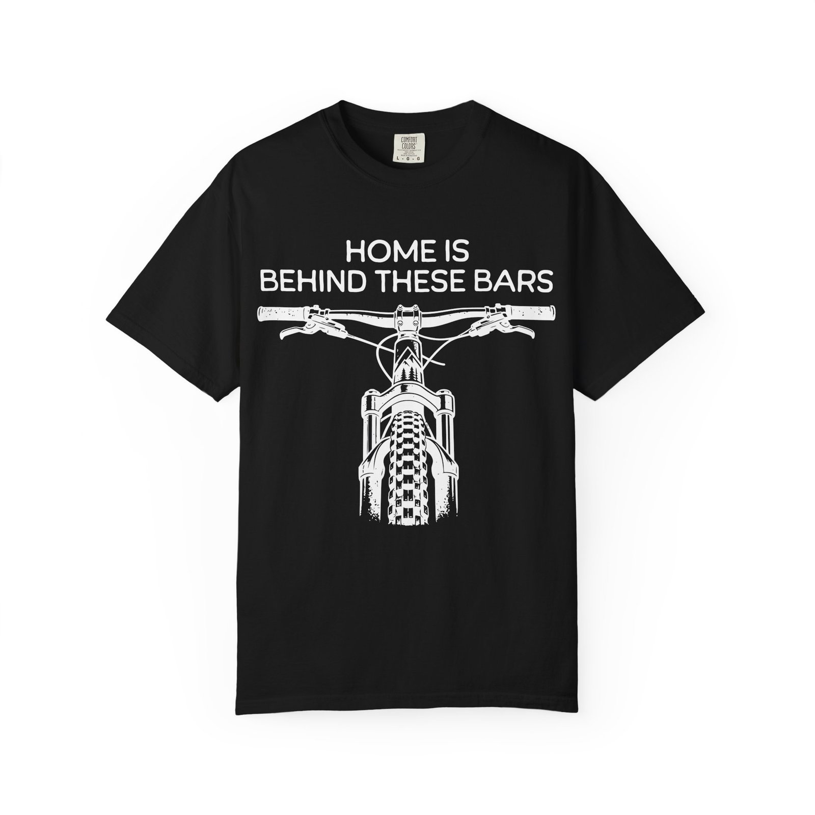 Home Is Behind These Bars Mountain Bike T-Shirt