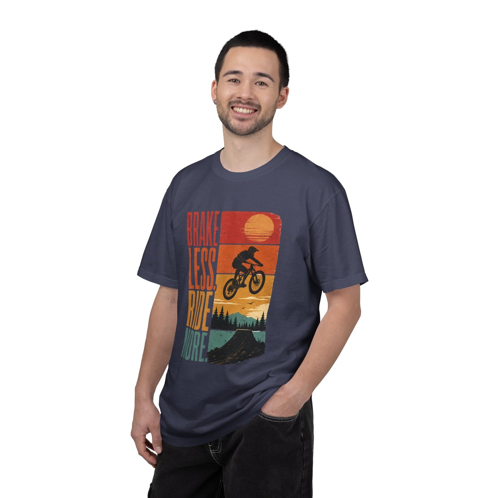 Brake Less, Ride More Mountain Bike T-Shirt - Image 9