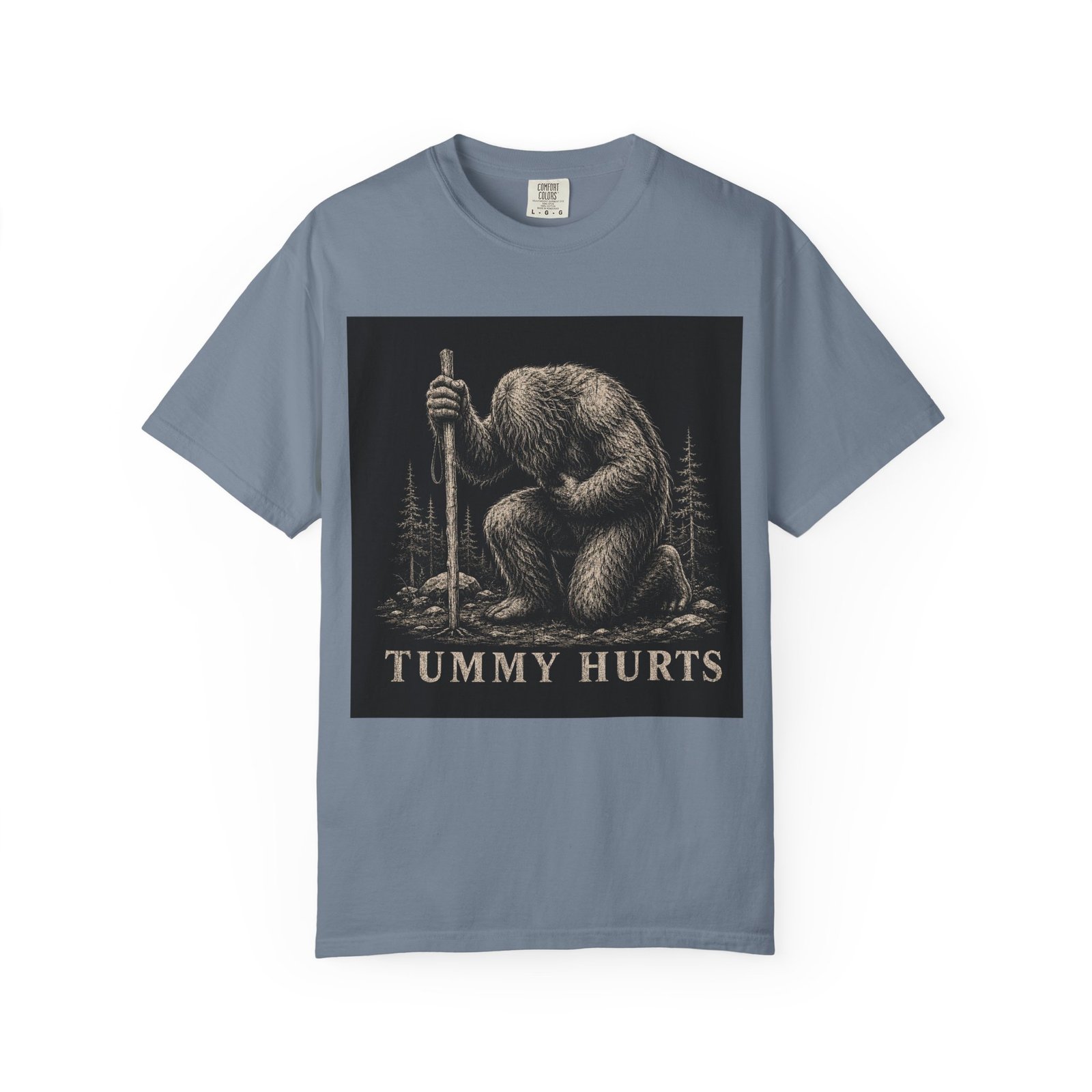 Funny Retro Cryptid Hiking Bigfoot T-Shirt - Image 7