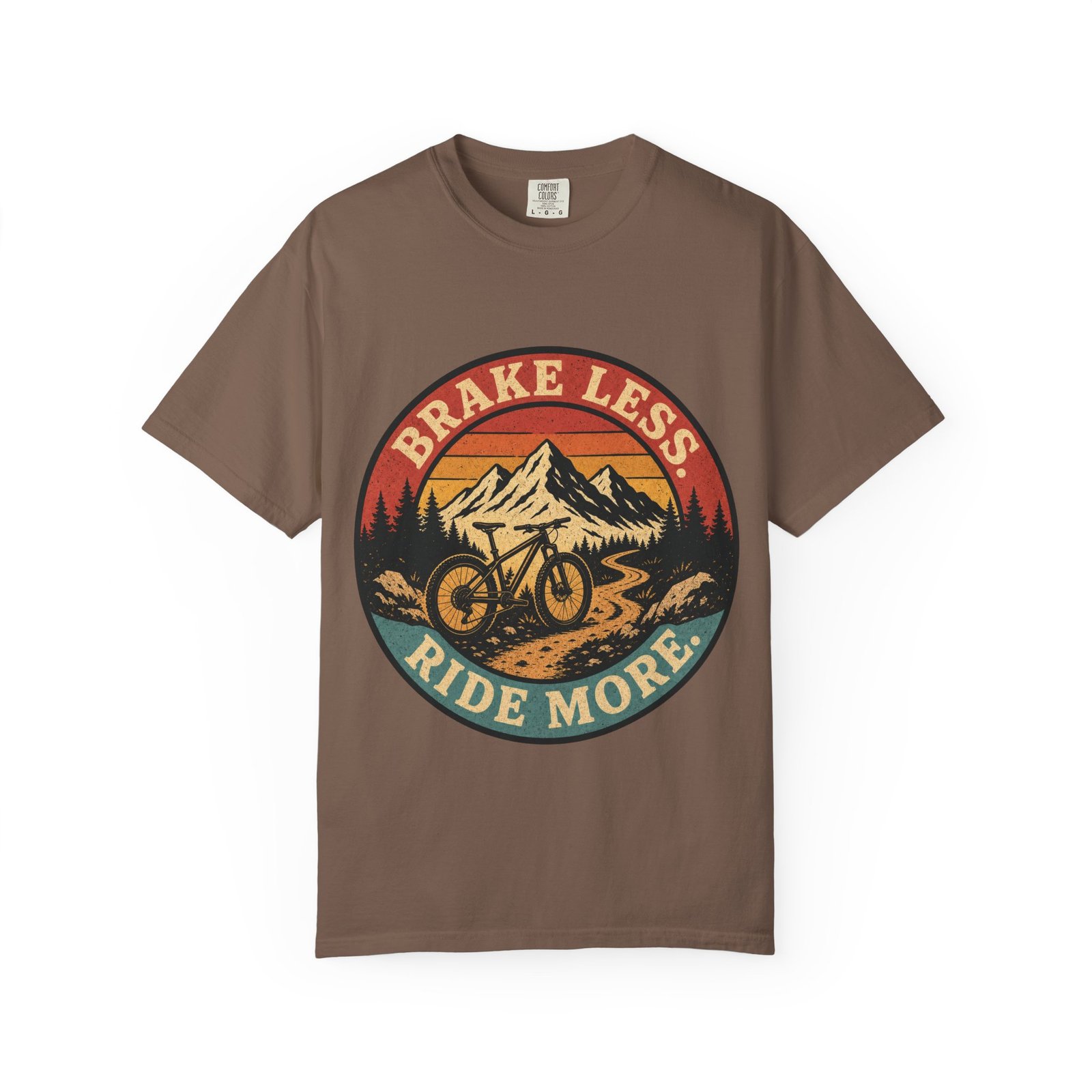 Brake Less, Ride More 2 Mountain Bike T-Shirt - Image 4