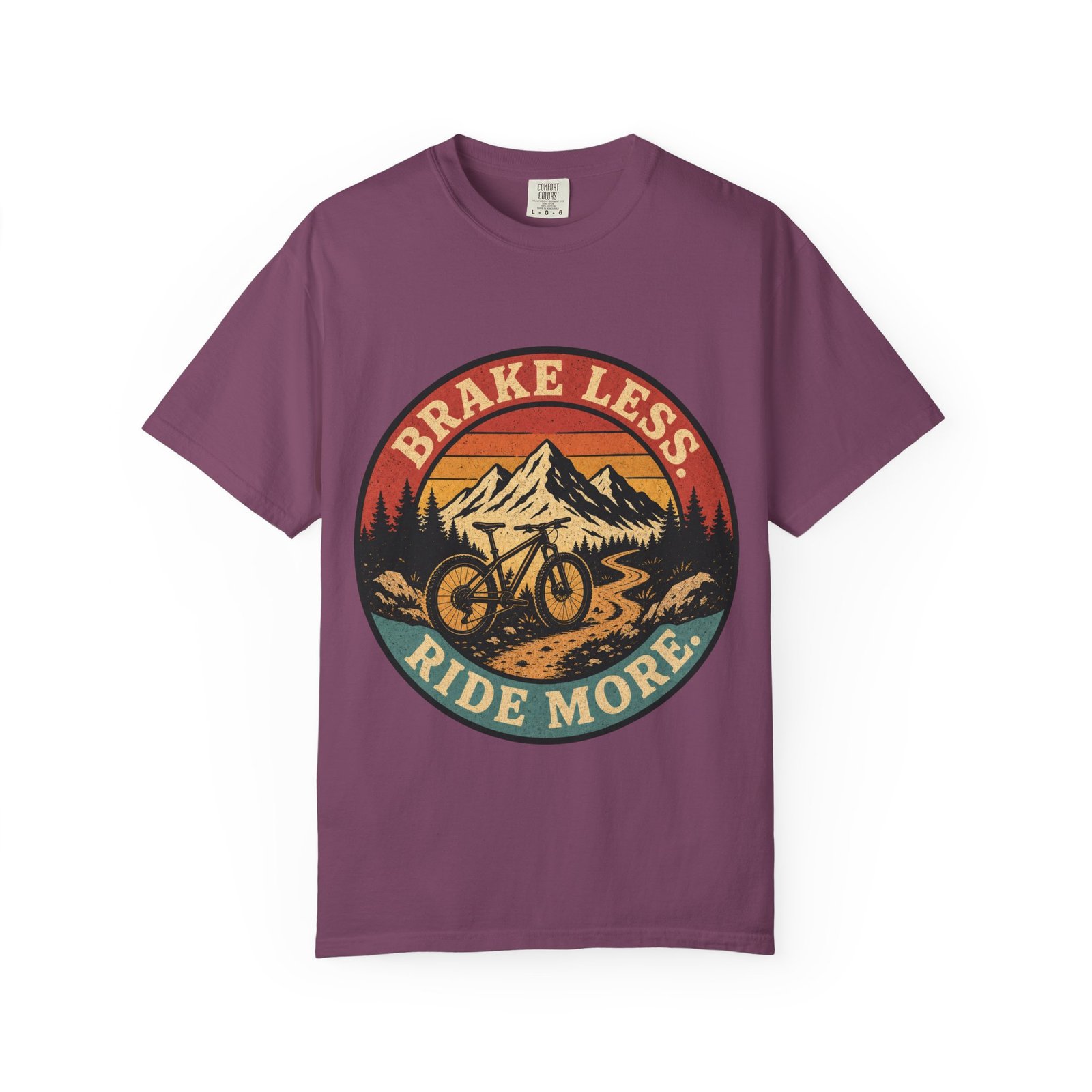 Brake Less, Ride More 2 Mountain Bike T-Shirt - Image 6