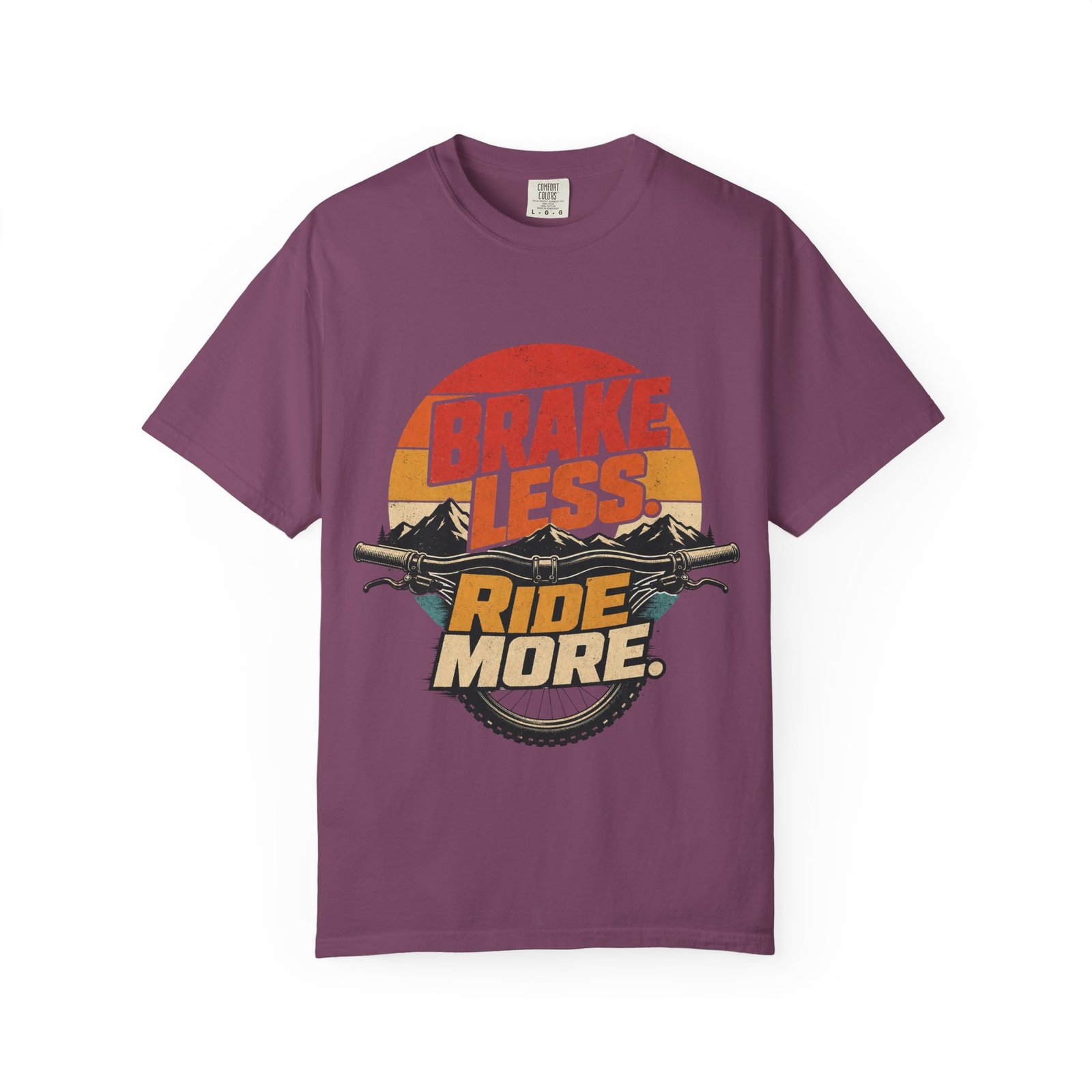 Brake Less - Ride More Mountain Bike T-Shirt - Image 6