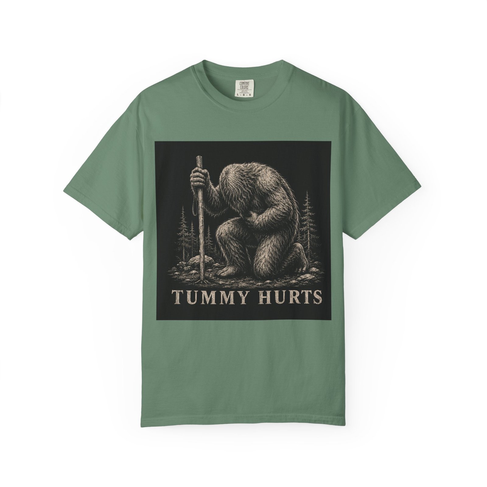 Funny Retro Cryptid Hiking Bigfoot T-Shirt - Image 8