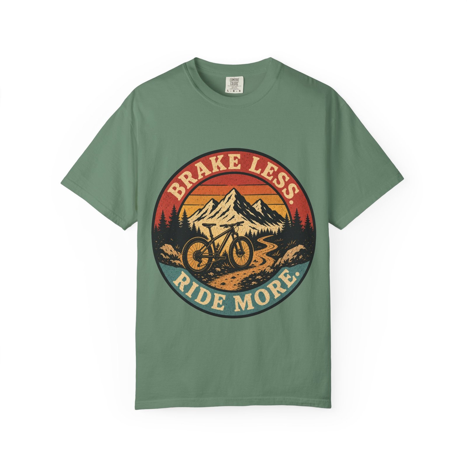 Brake Less, Ride More 2 Mountain Bike T-Shirt - Image 8